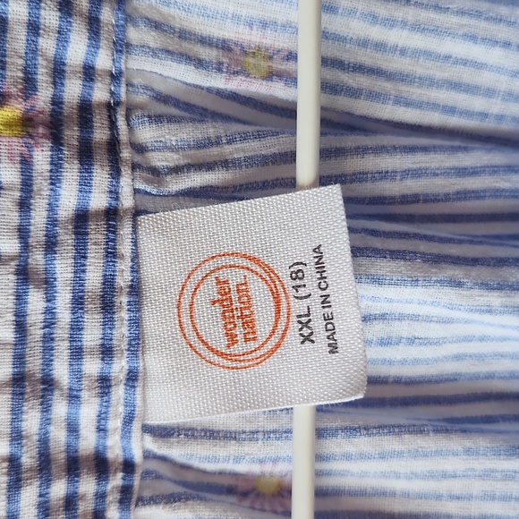 Wonder Nation Girls Long-Sleeved Square Neck Top Size XXL (18) - Picture 2 of 8